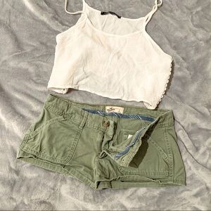 Hollister Green Shorts